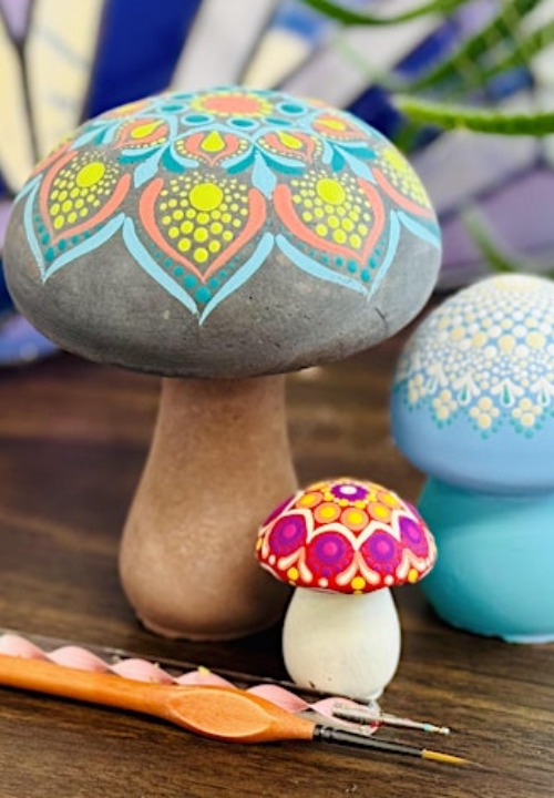 Mandala Mushroom Paint & Sip! Card Photo